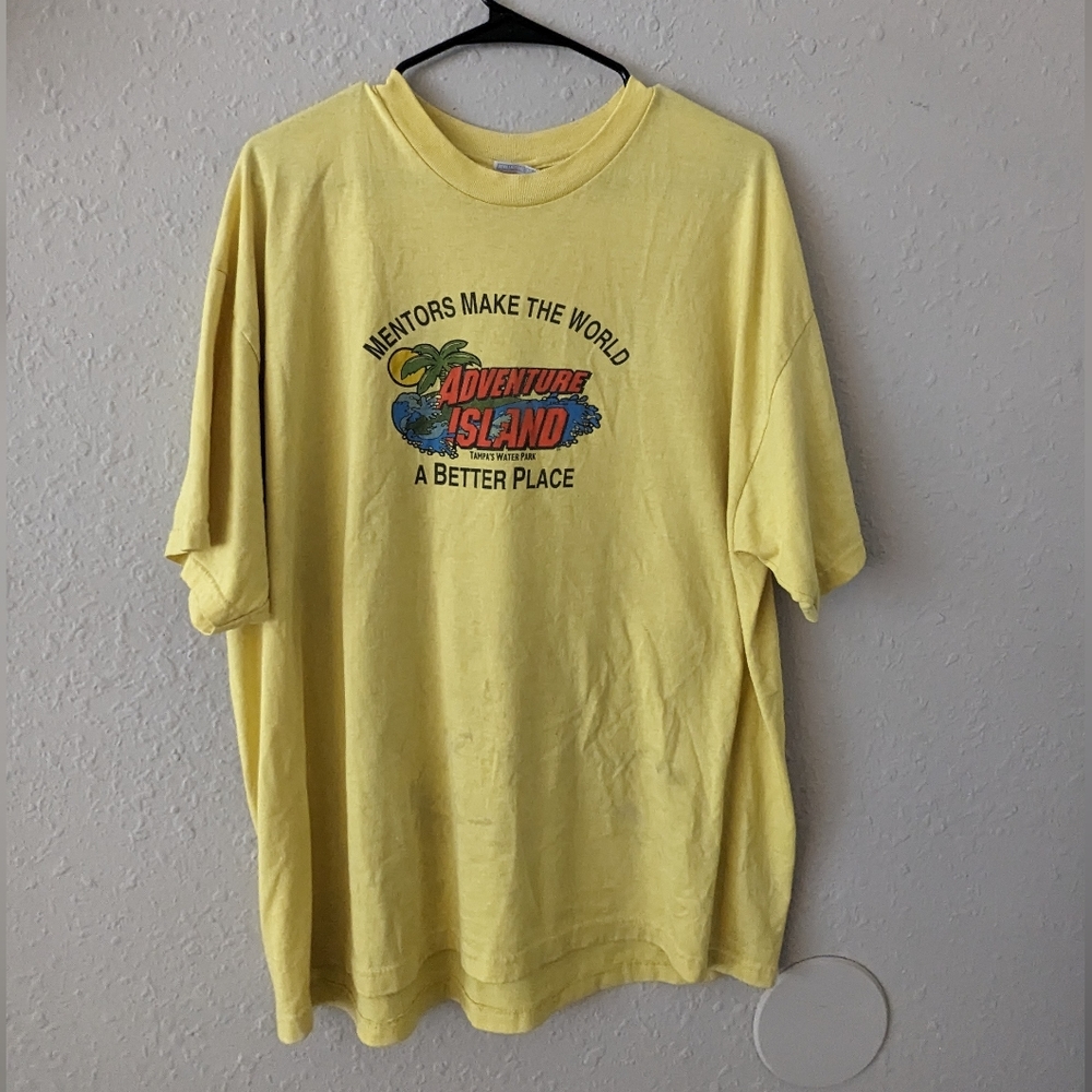 Vintage Adventure Island Tampa Florida Mentor T-Shirt Mens XL